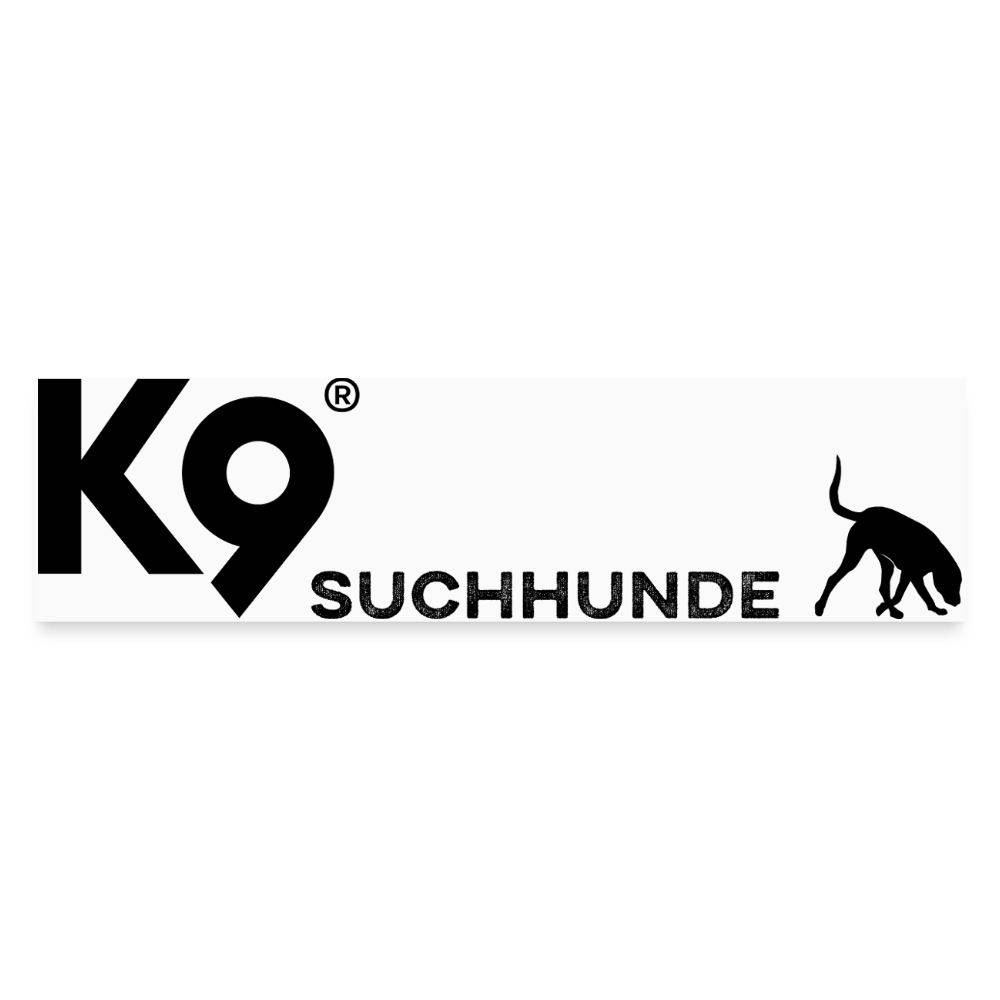 K9 Car-Sticker "Suchhunde" mit Hitchi - Mattweiß