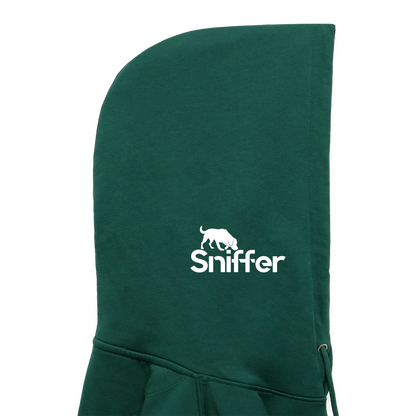 Sniffer ORGANIC  Premium-Hoodie „BORN to track“  UNISEX edition - Forest