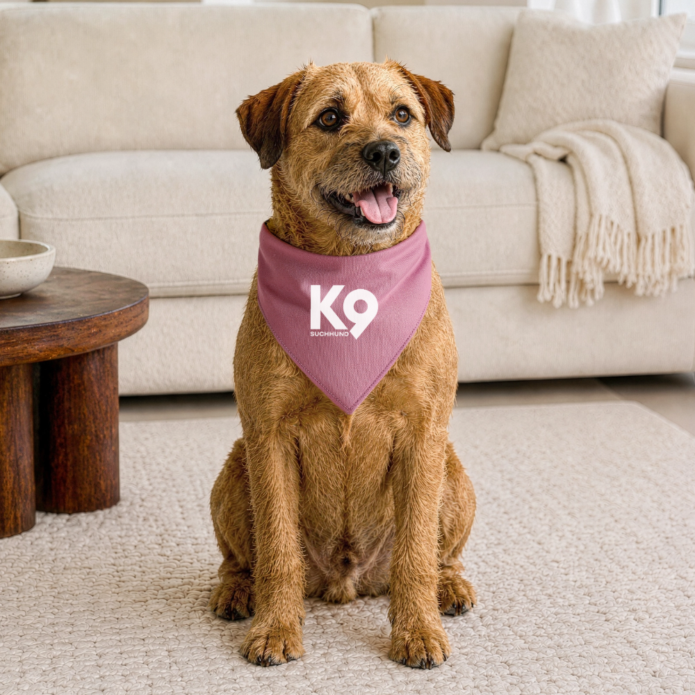 K9 Dog-Bandana "Suchhund" - Mauve