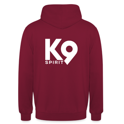 K9 Casual-Hoodie "DOG on a MISSION" - Bordeaux
