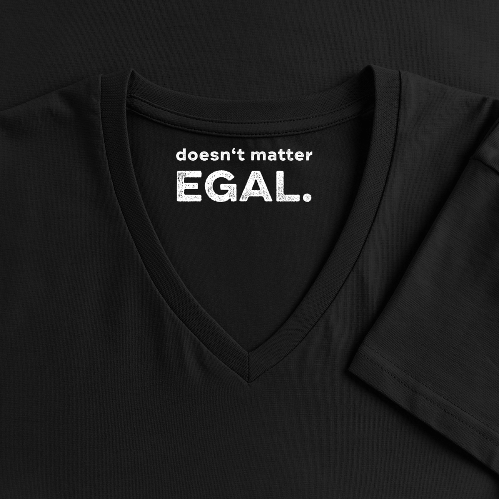 K9 TRAINER Organic-Shirt mit V-Ausschnitt WOMEN edition - Schwarz