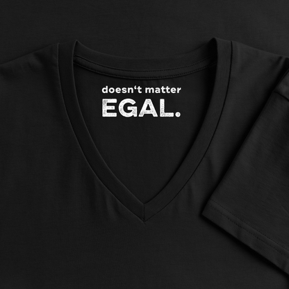K9 TRAINER Organic-Shirt mit V-Ausschnitt WOMEN edition - Schwarz