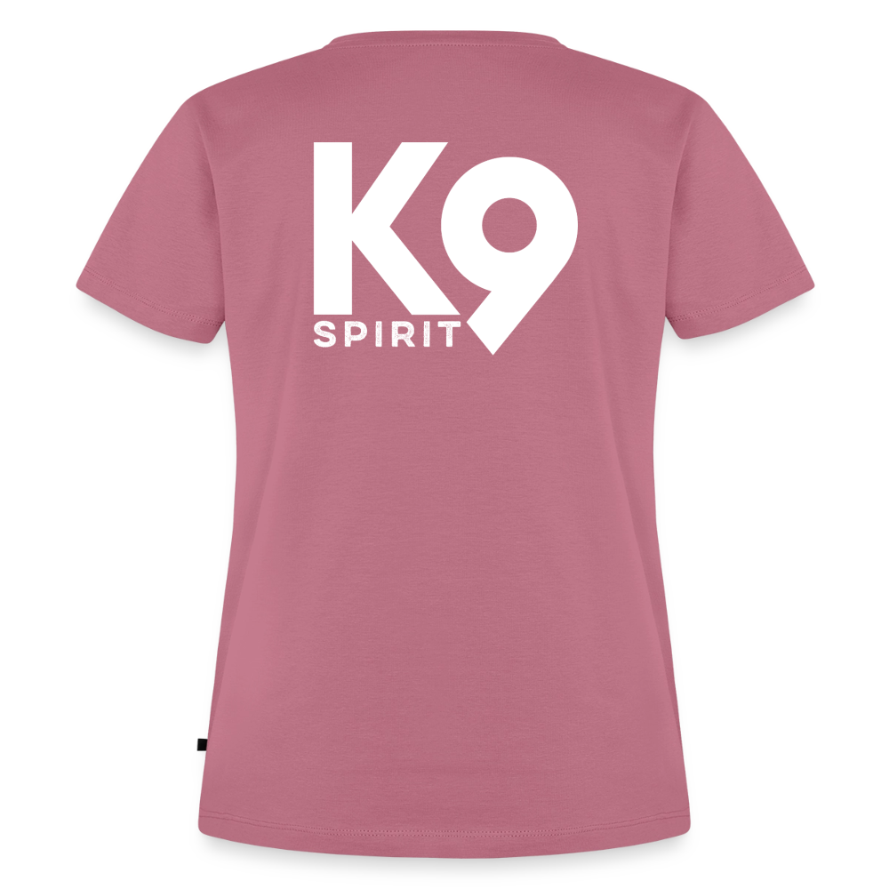 K9 PREMIUM Organic-Shirt "K9 SPIRIT" WOMEN edition - Mauve
