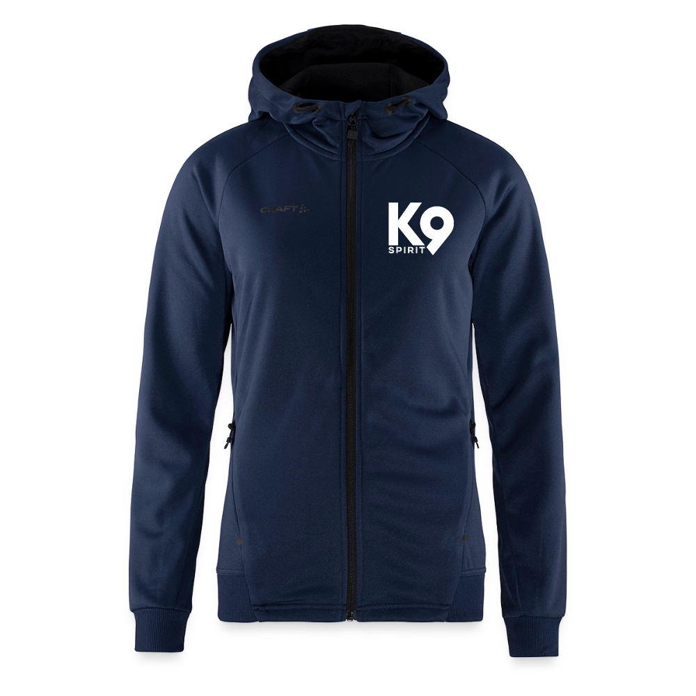 K9 Spirit PREMIUM Hoodie-Jacket "K9 SPIRIT" WOMEN edition - Dunkelnavy