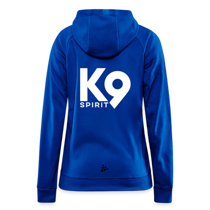 K9 Spirit PREMIUM Hoodie-Jacket "K9 SPIRIT" WOMEN edition - Royalblau