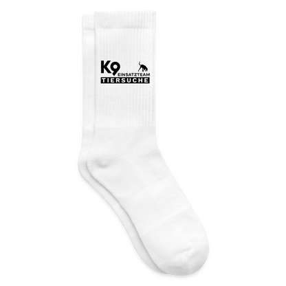 K9 TIERSUCHE Crew-Socks "K9 Einsatzteam" UNISEX edition - Weiß