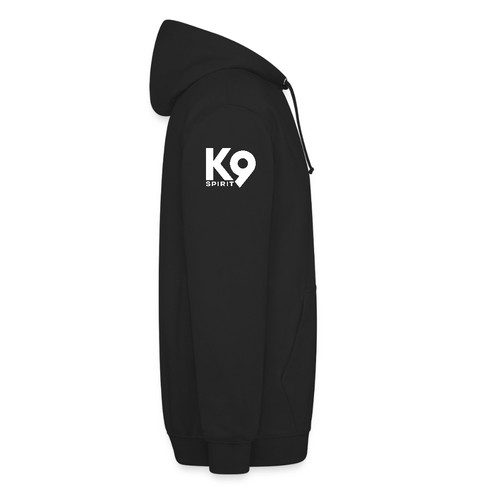 K9 Casual-Hoodie "DOG on a MISSION" - Schwarz