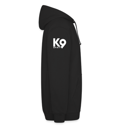 K9 Casual-Hoodie "DOG on a MISSION" - Schwarz