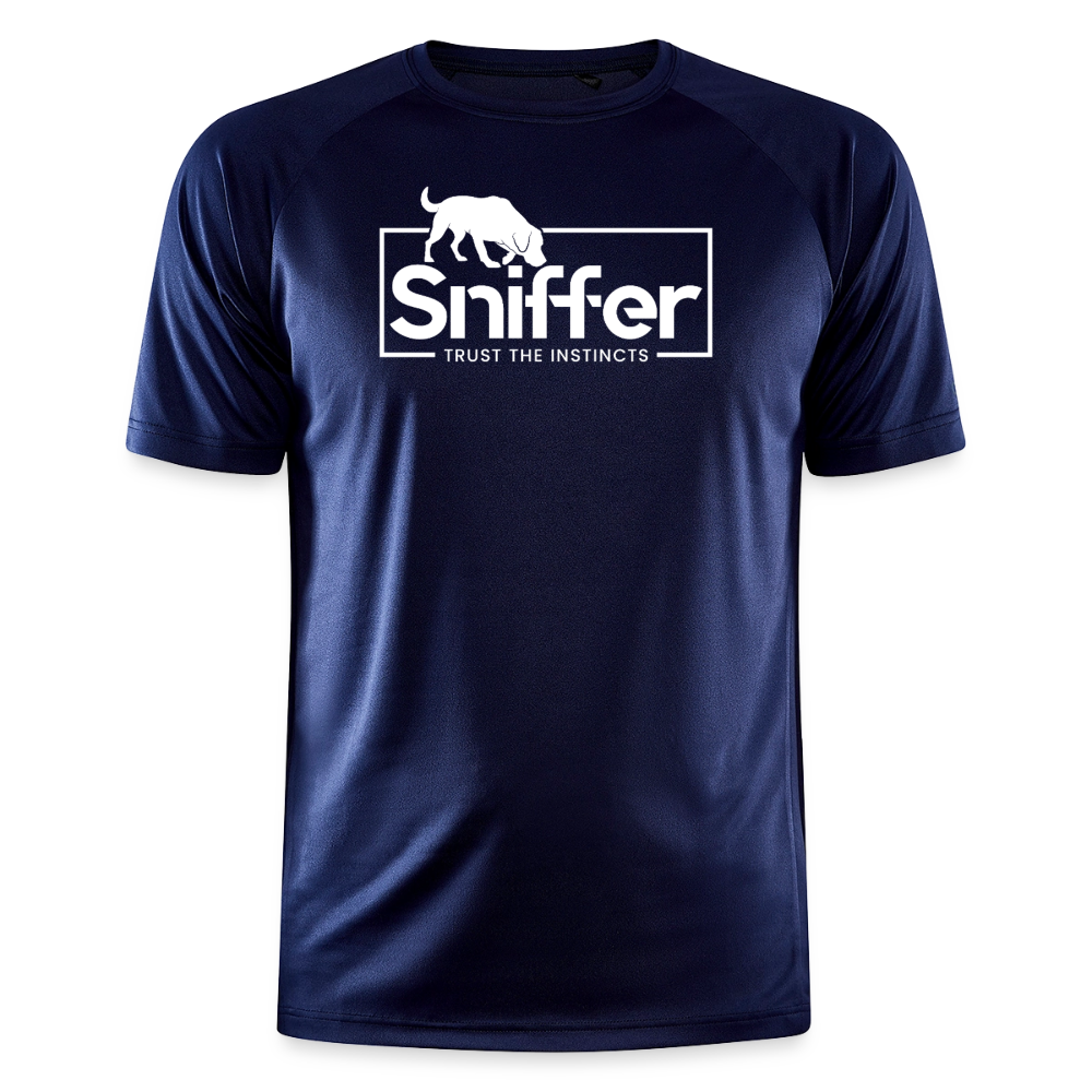 Sniffer Trainings-Shirt "BORN TO TRACK" UNISEX edition - Dunkelnavy