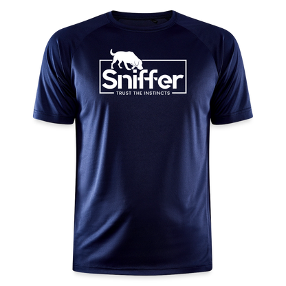Sniffer Trainings-Shirt "BORN TO TRACK" UNISEX edition - Dunkelnavy