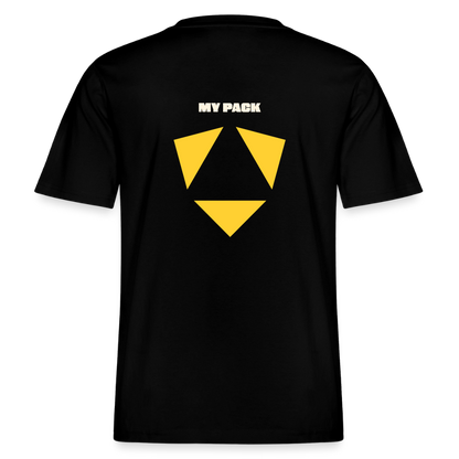 MyPack Organic-Shirt "KNOW LESS. TRUST MORE. LEAD BETTER." UNISEX edition - Schwarz