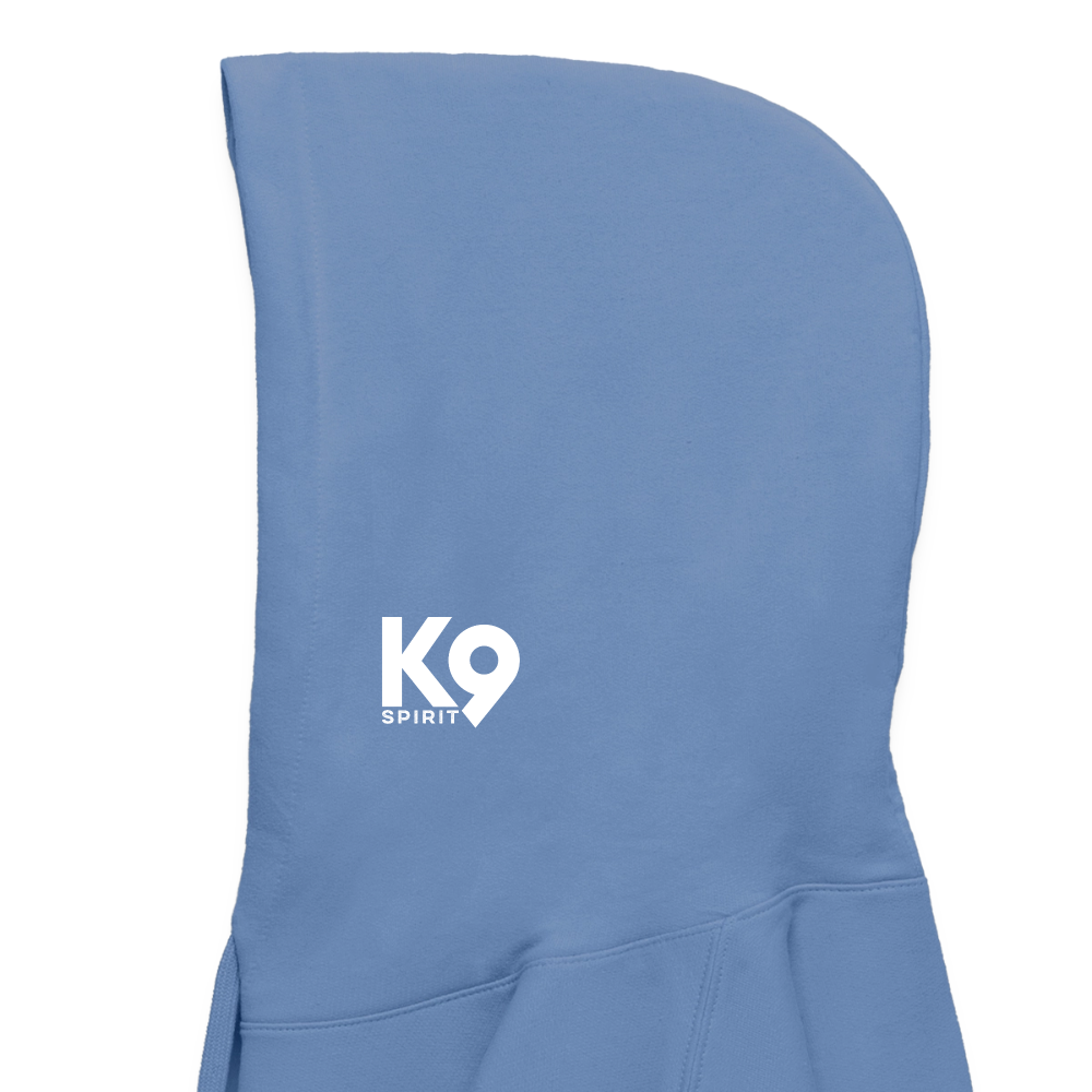 K9 Cozy-Hoodie "DOG on a MISSION" - Carolina Blue