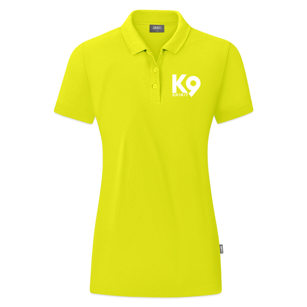 K9 ORGANIC Polo-Shirt "on a MISSION TOGETHER" WOMEN edition - Limettengrün