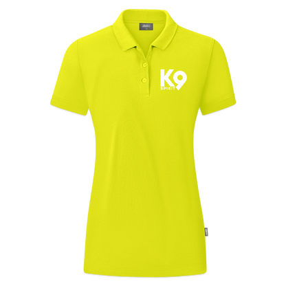 K9 ORGANIC Polo-Shirt "on a MISSION TOGETHER" WOMEN edition - Limettengrün