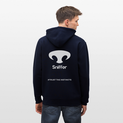 Sniffer DOGTRAINING Hoodie-Jacket „#TRUSTTHEINSTINCTS“ UNISEX edition - Navy