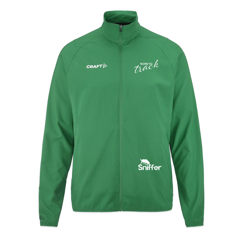 Sniffer Outdoor-Trainingsjacke „BORN to Track“ UNISEX edition - Smaragdgrün
