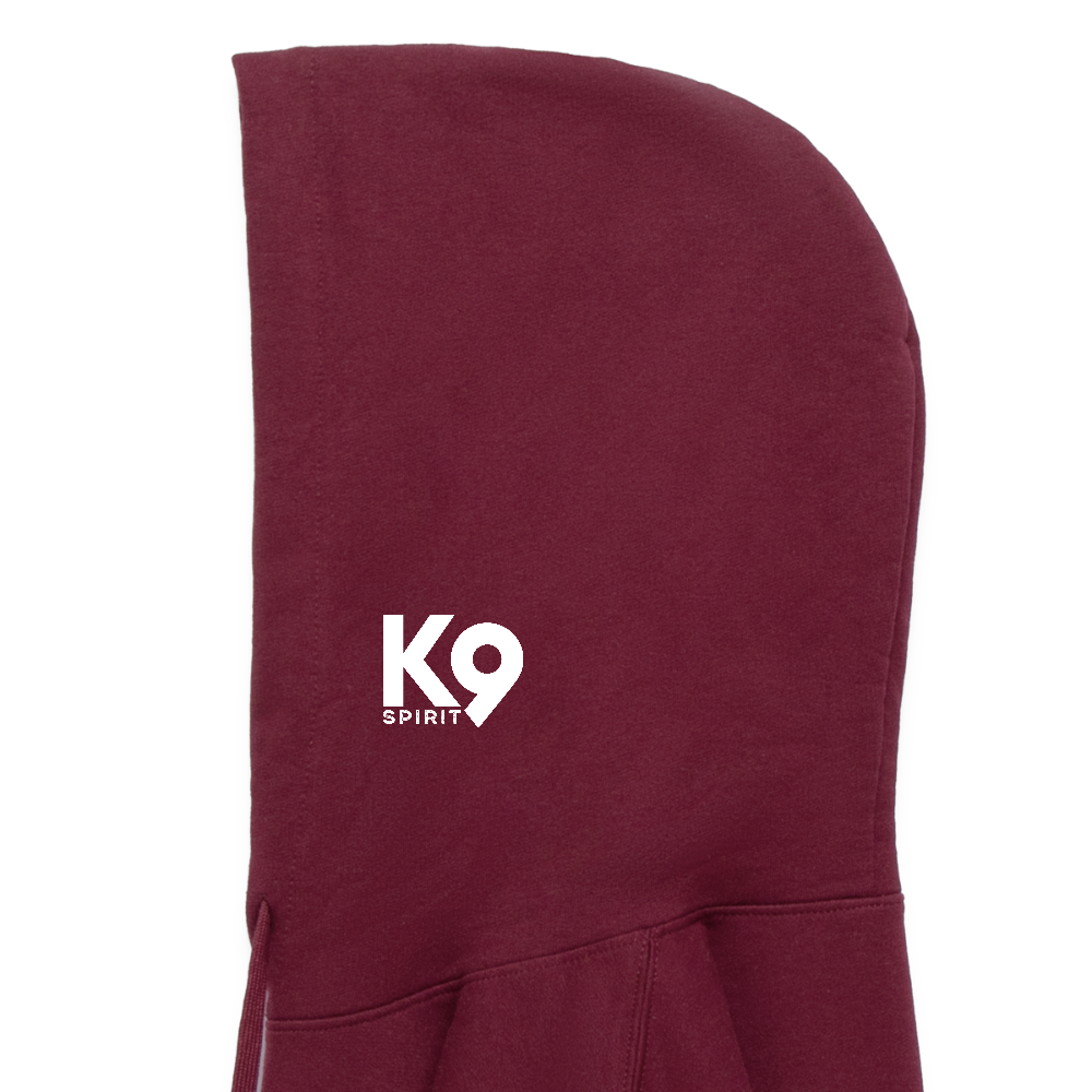 K9 Cozy-Hoodie "on a MISSION TOGETHER" - Maroon