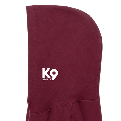 K9 Cozy-Hoodie "on a MISSION TOGETHER" - Maroon