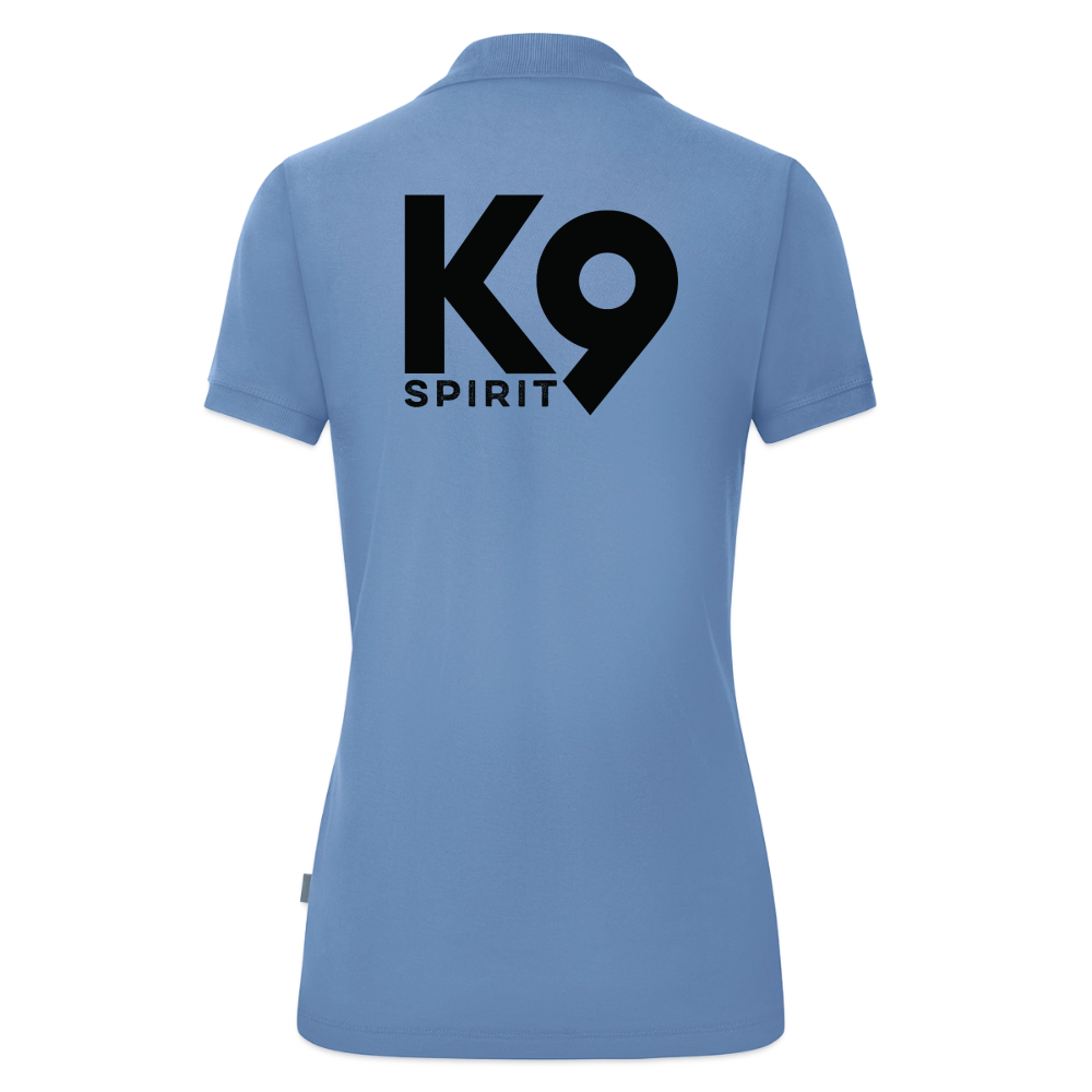 K9 ORGANIC Polo-Shirt "K9 SPIRIT" WOMEN edition - Sky