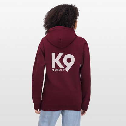K9 Cozy-Hoodie "DOG on a MISSION" - Maroon