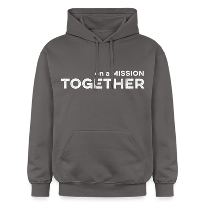 K9 Cozy-Hoodie "on a MISSION TOGETHER" - Dunkelgrau