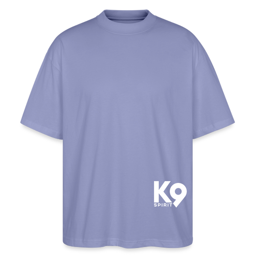 K9 PREMIUM OVERSIZE Organic-Shirt "K9 SPIRIT" - Violett