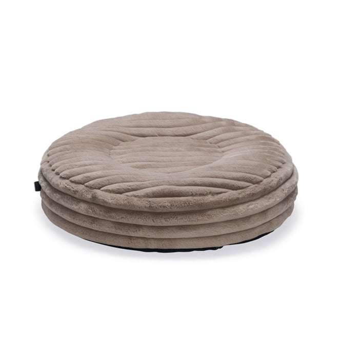 Karlie PREMIUM Hundebett "Reza rund" Beige oder Rosa designed by Lotte – stilvoller Liegekomfort für anspruchsvolle Hunde