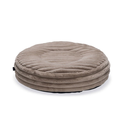 Karlie PREMIUM Hundebett "Reza rund" Beige oder Rosa designed by Lotte – stilvoller Liegekomfort für anspruchsvolle Hunde