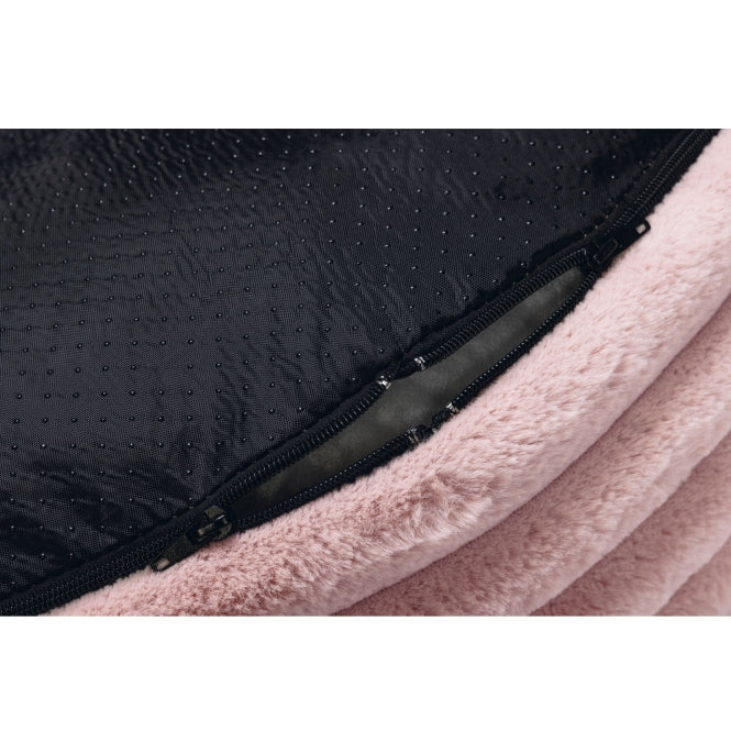Karlie PREMIUM Hundebett "Reza rund" Beige oder Rosa designed by Lotte – stilvoller Liegekomfort für anspruchsvolle Hunde