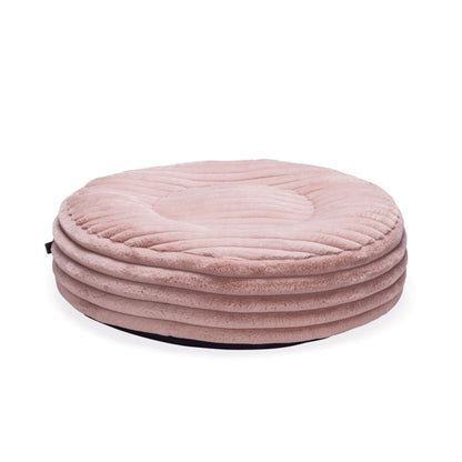 Karlie PREMIUM Hundebett "Reza rund" Beige oder Rosa designed by Lotte – stilvoller Liegekomfort für anspruchsvolle Hunde