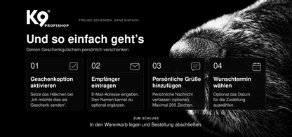 K9 EXPERTS Profishop Geschenkgutschein