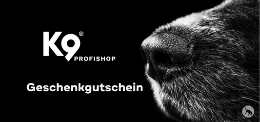 K9 EXPERTS Profishop Geschenkgutschein – Freude schenken, bestens ausgestattet trainieren